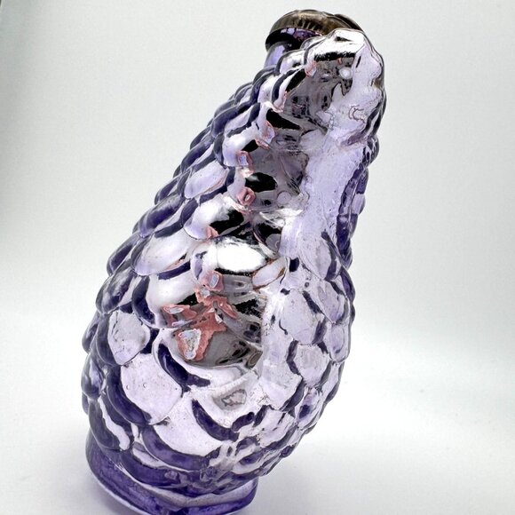 Owl Mercury Glass Ornament Kugel Style Purple Lavender Christmas 4" - Picture 5 of 7